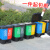 分类垃圾桶分离双桶大号厨余20L40l脚踩带盖商用大码大容量 65L三胞胎分类脚踏桶