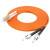 SAMZHE 光纤跳线 LC-ST 多模双芯 橙色 3m G2-LCST03