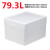 ASONE实验聚苯乙烯泡沫低温保存箱高密度泡沫保温保冷泡沫容器盒 约79.3L