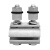 西勒 铝合金管卡 CLE10-95 双头螺母 (银色) 10-95mm² 单位:个