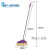大扫把单个扫帚不绣钢加长杆扫地不弯腰加长加大户外大扫帚 1.38米紫罗兰四排密毛