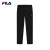 斐乐（FILA） 官方男子针织长裤时尚基础直口通勤休闲裤 正黑色-BK 170/80A/M