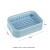 百步达 D-468 塑料网格双层肥皂盒 酒店沥水香皂盒 颜色随机-5个装