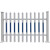塑钢栏杆变压器护栏幼儿园围栏pvc围墙护栏篱笆花草栅栏电力围栏 【护栏高0.8米高立柱