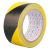 韩曼柯 PVC警示胶带地板胶彩色划线胶带黑黄斑马线警戒地贴标识胶带 宽6.0cm*长18M