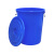 月桐（yuetong）CYT-DT1塑料大圆桶上口径45cm 下口径37cm 高度52cm 蓝色60L 
