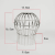 芙蓉花不锈钢天台地漏过滤网110pvc160排水管DN50阳台天沟树叶304防堵罩 304侧排30.5*12*12厘米 配螺丝