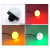 QC50S-L-J半球形信号报警指示灯防水LED三色灯设备警示灯 70 防水接头