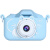 新铠阳儿童可拍照小相机数码插卡充电大头贴卡通玩具男女孩单反生日礼物 蓝色太空猫