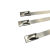 自锁式不锈钢扎带4.6*300金属白钢捆绑带卡扣收束带铁丝扎丝绳 材质(一根装) G4.6*150mm