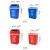 定制分类垃圾桶无盖小区工业办公区广场大中小塑料环卫垃圾桶 20L-无盖-绿色厨余垃圾