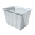 加厚方桶牛筋水箱塑料长方形养鱼水产储水桶泡瓷砖大口塑料桶 140K(白色)：740*535*415mm