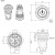 金属按钮开关16双色按钮三色按钮带灯LED高亮指示灯复位自锁开关 红绿黄三色共阴复位12-24v