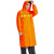 雨中亿 户外连体雨衣牛津布保安执勤工地骑行徒步反光雨披 橙色 3XL码
