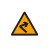 交通标志牌三角乡村道路警示牌左右急弯村庄慢让三叉路指示牌反光 前方施工70三角厚度1.2mm
