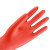 帮手仕 加长加厚乳胶防水耐磨防滑清洁水产工作手套 45cm 1粉色 L码 H10140