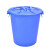 Supercloud（舒蔻）商用大号塑料桶 圆形收纳桶大容量储水桶酒店厨房环卫物业垃圾桶【蓝色100L】