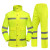 江波（JIANGBO） 安全反光分体雨衣套装 路政骑行雨衣  配肩灯和指挥手套 荧光黄YGH01 XL-175 