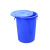 塑料圆水桶大容量带盖级特大号加厚耐用发酵腌菜储大白桶 100L红色带盖(可装170斤水)