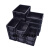 黑色箱隔板带盖分格物料托盘盒胶框箱周转塑料刀卡 400*300*280