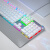 狼蛛 AULAF2088机械键盘 有线键盘 游戏键盘 104键背光键盘 宏编程 电脑键盘 银白色 红轴 精英版 朋克版【键鼠套装】青轴