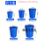 垃圾桶大号商用带盖加厚卫生桶容量户外环卫工业塑料圆桶 乐贝静 100L白色带盖+送袋子+送水瓢