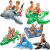 楷越大动物款儿童水上充气坐骑玩具鲸鱼海豚鲨鱼海龟鳄鱼游泳圈 巨型大火烈鸟