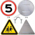 交通标志牌三角圆道路施工限速停车警示立杆反光金属铝标识牌 定 请联系客服