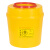 施韵令利器盒针头圆形锐器盒黄色医院用垃圾桶废物诊所废弃桶 圆形0.5L【较小，救护车上使用