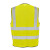 安大叔A707反光背心亮反光材料多口袋款汽车交通安全警示建筑施工反光马甲荧光黄M