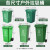 垃圾桶大号50L带轮户外垃圾桶商用加厚带盖大垃圾桶工业环卫厨房分类垃圾桶 50升带轮红色