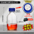 液相流动相瓶溶剂瓶GL45盖螺口储液瓶色谱试剂瓶100125 透明500ml3孔