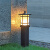 太阳能草坪灯户外别墅家用路灯防水花园室外led围墙柱 市电款柱头灯高38cm