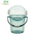卫洋WYS-2197 透明塑料清洁水桶水盆两件套 透蓝