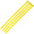 飞尔（FLYER）自锁式扎带  桌面理线束线捆扎绑带  黄色  非标 100×1.9mm 1000条
