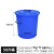 加厚多用大号垃圾桶工厂户外环卫分类塑料桶商用厨房圆桶带 50L 蓝带盖 升级加厚耐腐蚀