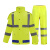 文举 荧光黄应急指挥人员专用雨衣雨裤套装分体式防暴雨防雨服	