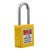 萨蒂扬 安全挂锁 绝缘安全工程挂锁ABS塑料钢制锁梁工业 塑料锁具 黄色 单位：个