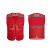 曼睩（manlu）大红 多口袋网纱志愿者马甲反光条网格义工背心DZMJ-88 大红 3XL 现货 