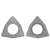 创思艺数控刀杆配件刀片垫片 硬质合金材质三角形桃形刀垫 MT1603(ST1603)常用 