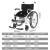 迈德斯特 轮椅老人折叠轻便小巧旅行车残疾人轮椅车出行代步【快速折叠+碳钢车架+实心大轮】SYIV100-HZK01A