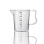 塑料量杯带刻度量杯耐高温精准刻度食品级量杯厨房用量筒带柄烧杯 250ml