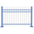 德威狮  镀锌钢防护栏 铁艺围栏户外庭院小区院子围墙铁栅栏  加厚-1.8米高3米宽3横杆带一柱 单位：套