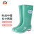 上海牌雨鞋女士高筒舒适PVC耐磨防滑防汛劳保工业防护耐腐蚀耐酸碱食品加工鞋SH302 绿色 38