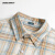 PRESSURE美式复古高街短袖休闲宽松五分袖衬衫基础百搭   黄色 2XL(185/100A)