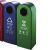 樊先森新国标四分类不锈钢垃圾桶 四联桶商用分类垃圾桶果皮桶
