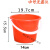 调油漆桶 塑料桶 小红桶 中号红无盖3L(无提手)
