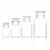 boliyiqi 加厚广口棕色玻璃瓶试剂瓶透明磨砂口玻璃化学瓶 普料棕色小口250ml,一包共7个 