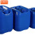 京洲实邦 塑料化工废液桶加厚耐酸碱酒桶 10L蓝色 （加厚款）