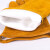 冰禹 BYlj-81 牛皮手套 隔热防烫焊工专用手套 耐磨耐撕裂劳保手套 电焊防护手套 黄色长款